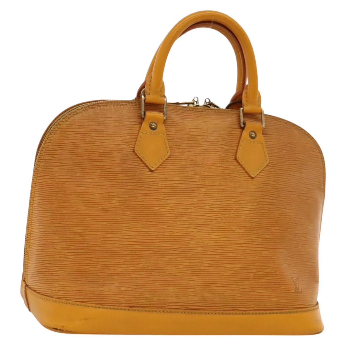 LOUIS VUITTON Epi Alma Hand Bag Yellow M52149 LV Auth 116320