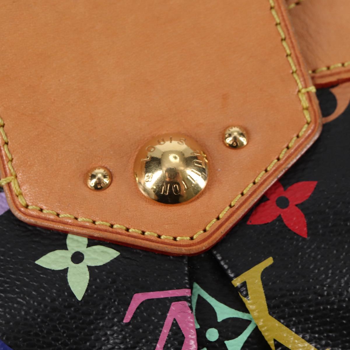 LOUIS VUITTON Monogram Multicolor Ursula Tote Bag Black M40124 LV Auth 116321AM