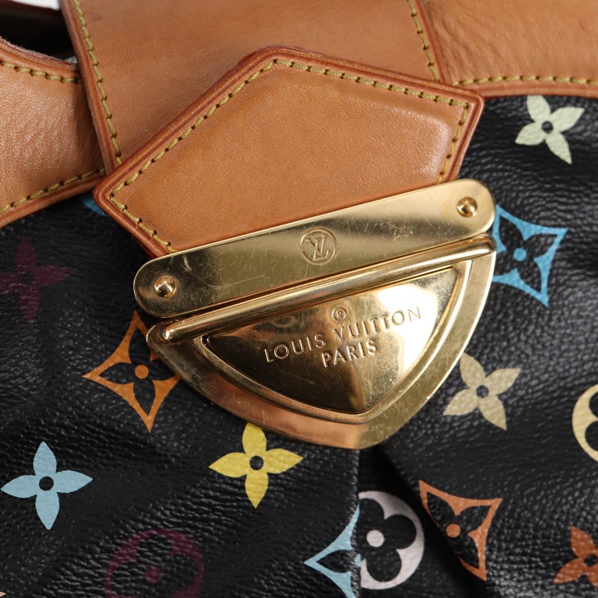 LOUIS VUITTON Monogram Multicolor Ursula Tote Bag Black M40124 LV Auth 116321AM