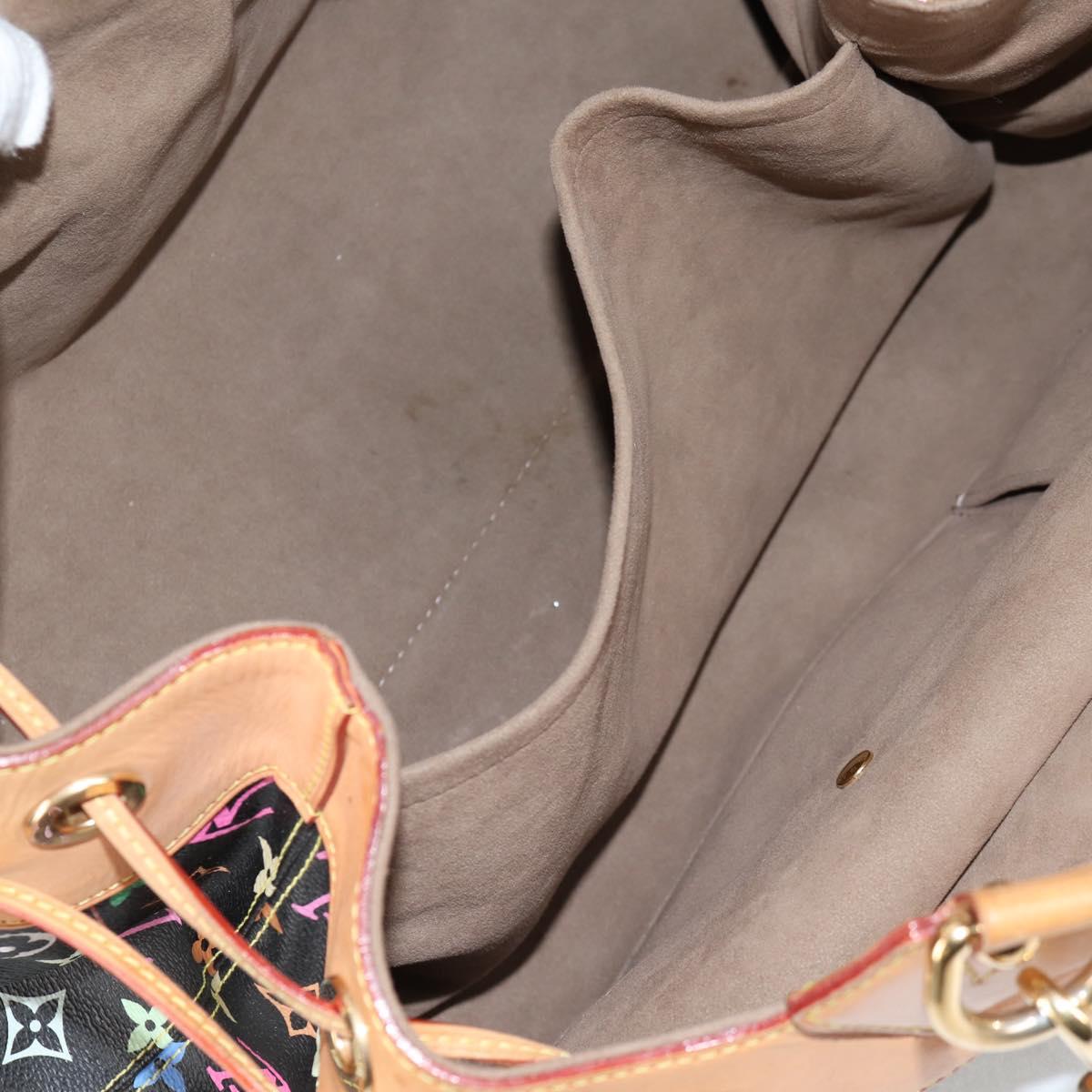 LOUIS VUITTON Monogram Multicolor Ursula Tote Bag Black M40124 LV Auth 116321AM