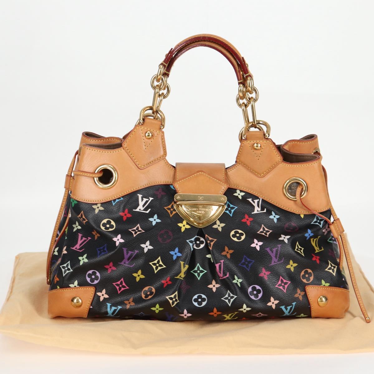 LOUIS VUITTON Monogram Multicolor Ursula Tote Bag Black M40124 LV Auth 116321AM