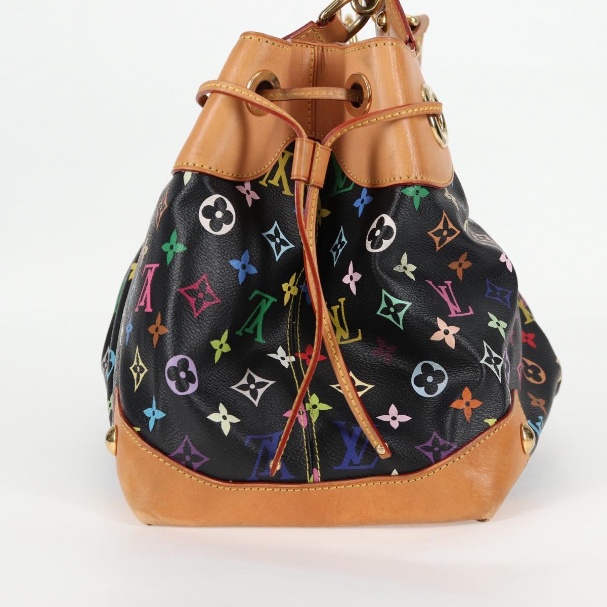 LOUIS VUITTON Monogram Multicolor Ursula Tote Bag Black M40124 LV Auth 116321AM
