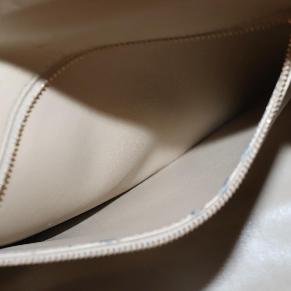 LOUIS VUITTON Monogram Vernis Houston Hand Bag Beige M91004 LV Auth 116324