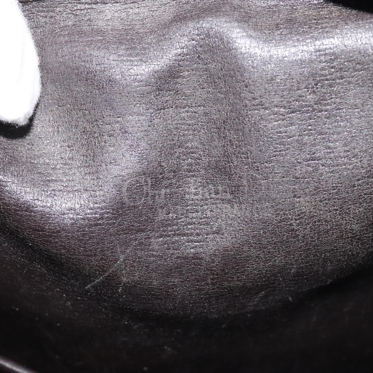 Christian Dior Trotter Canvas Hand Bag Brown Auth 116334