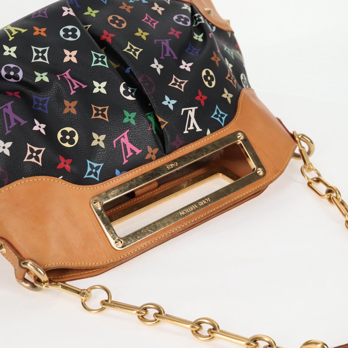 LOUIS VUITTON Monogram Multicolor Judy GM Bag 2way Black M40254 LV Auth 116346M
