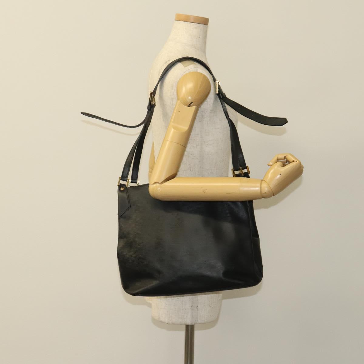 LOUIS VUITTON Epi Mandala MM Shoulder Bag Black M58892 LV Auth 116378