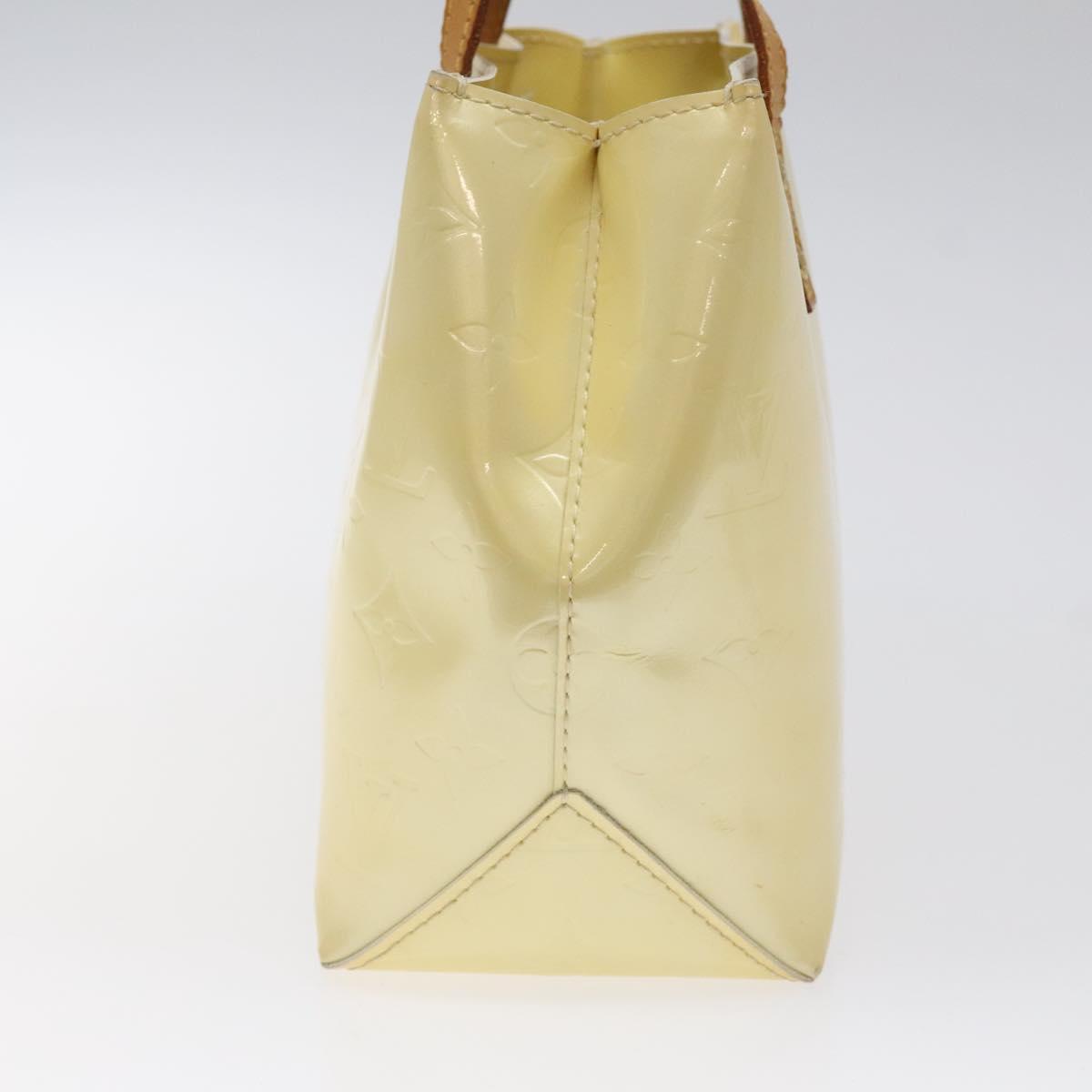 LOUIS VUITTON Monogram Vernis Reade PM Hand Bag Perle M91336 LV Auth 116383