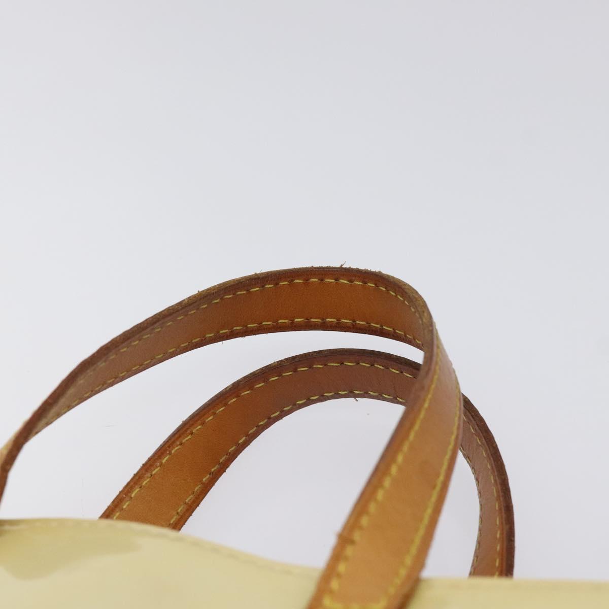 LOUIS VUITTON Monogram Vernis Reade PM Hand Bag Perle M91336 LV Auth 116383