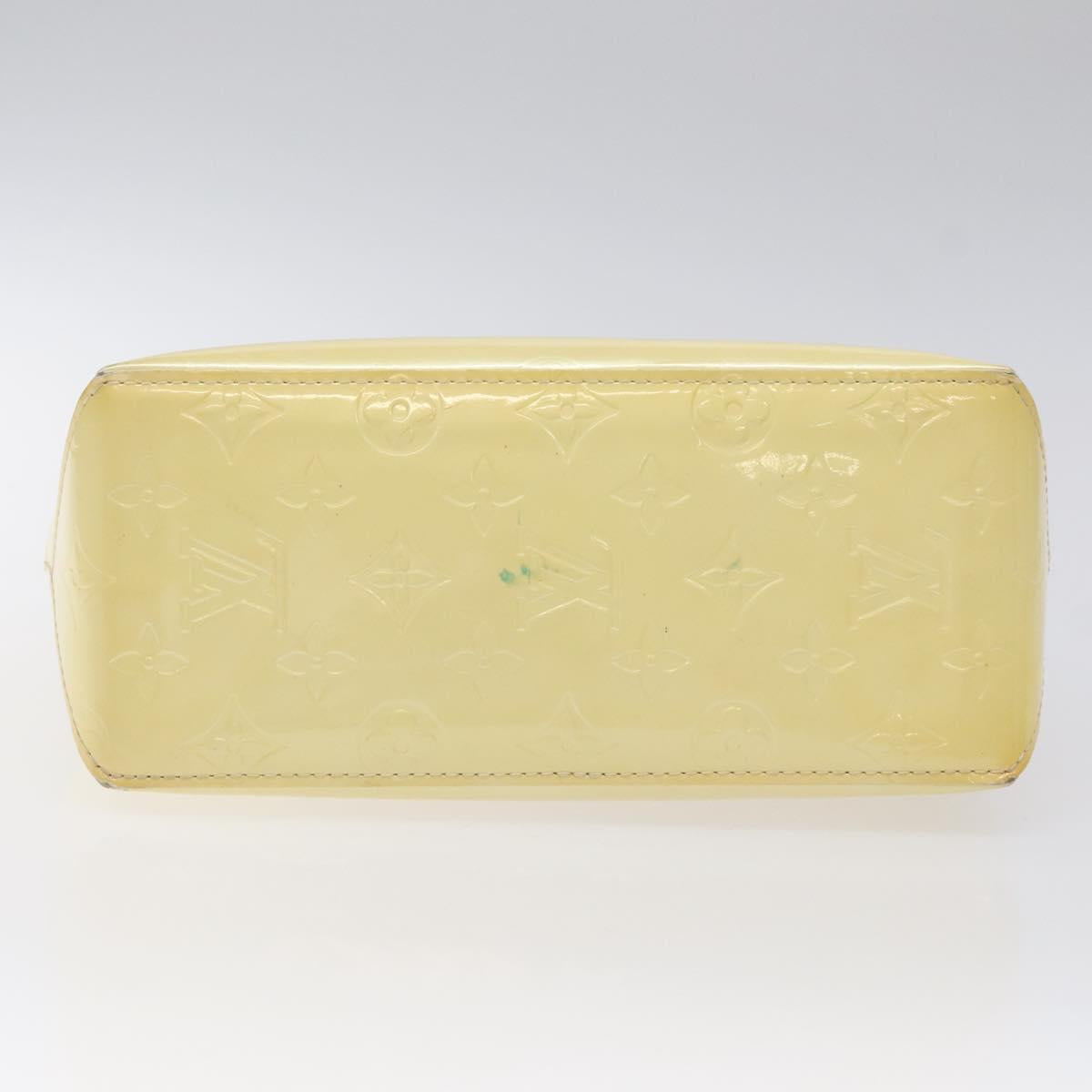 LOUIS VUITTON Monogram Vernis Reade PM Hand Bag Perle M91336 LV Auth 116383