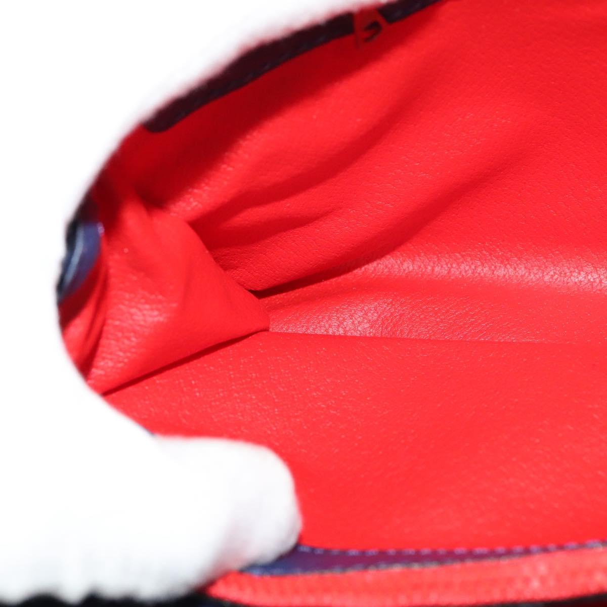 CELINE Shoulder Bag Leather Navy Auth 116384