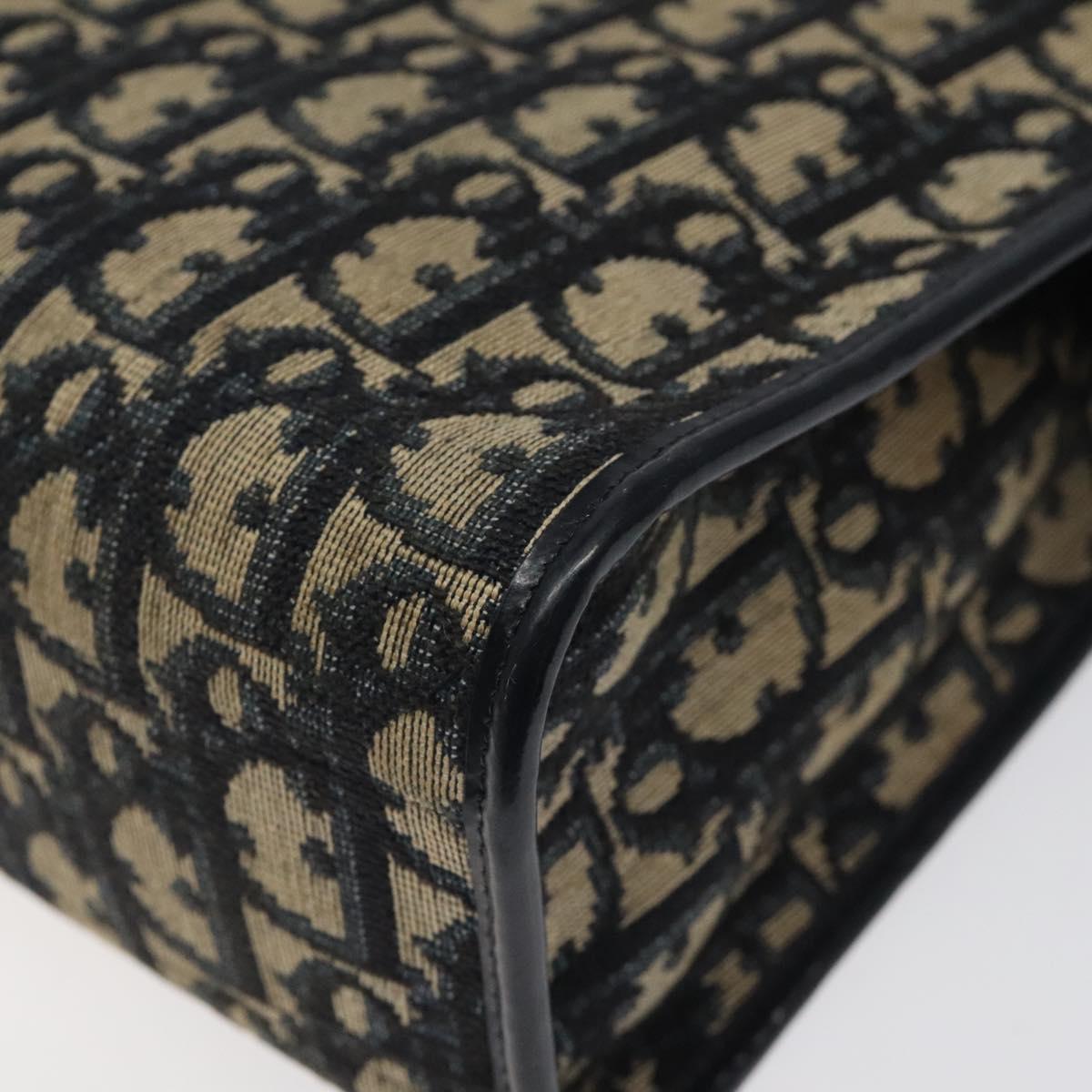 Christian Dior Trotter Canvas Shoulder Bag Navy Auth 116409