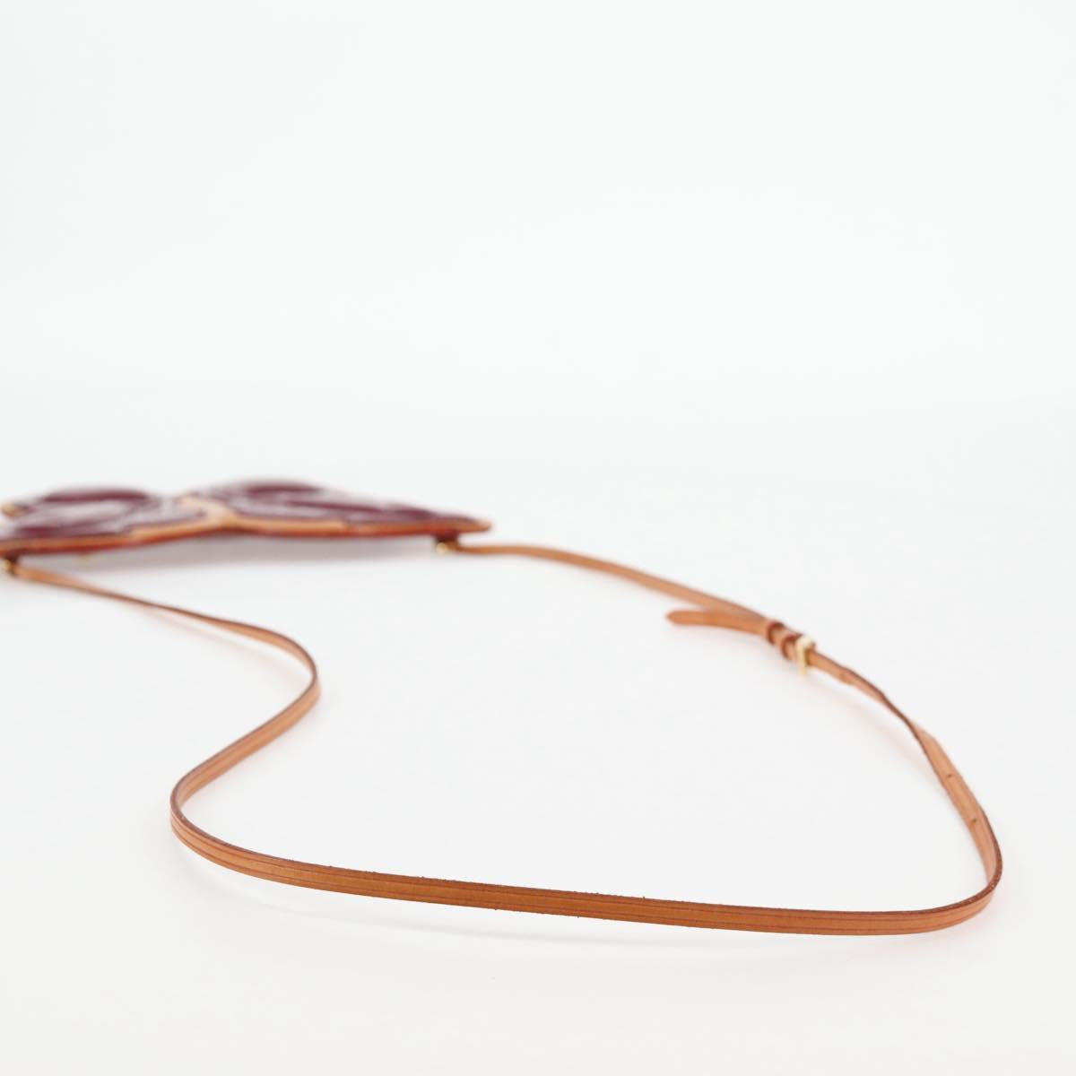 LOUIS VUITTON Vernis Pochette Papillon Shoulder Bag Purple M92270 Auth 116413AM