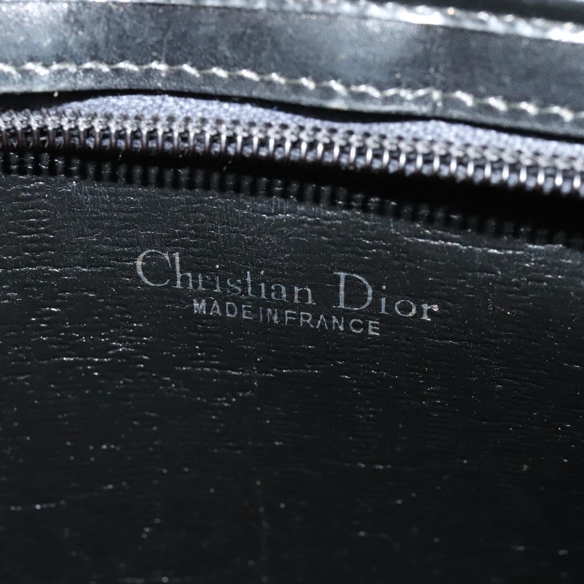 Christian Dior Trotter Canvas Shoulder Bag Black Auth 116422