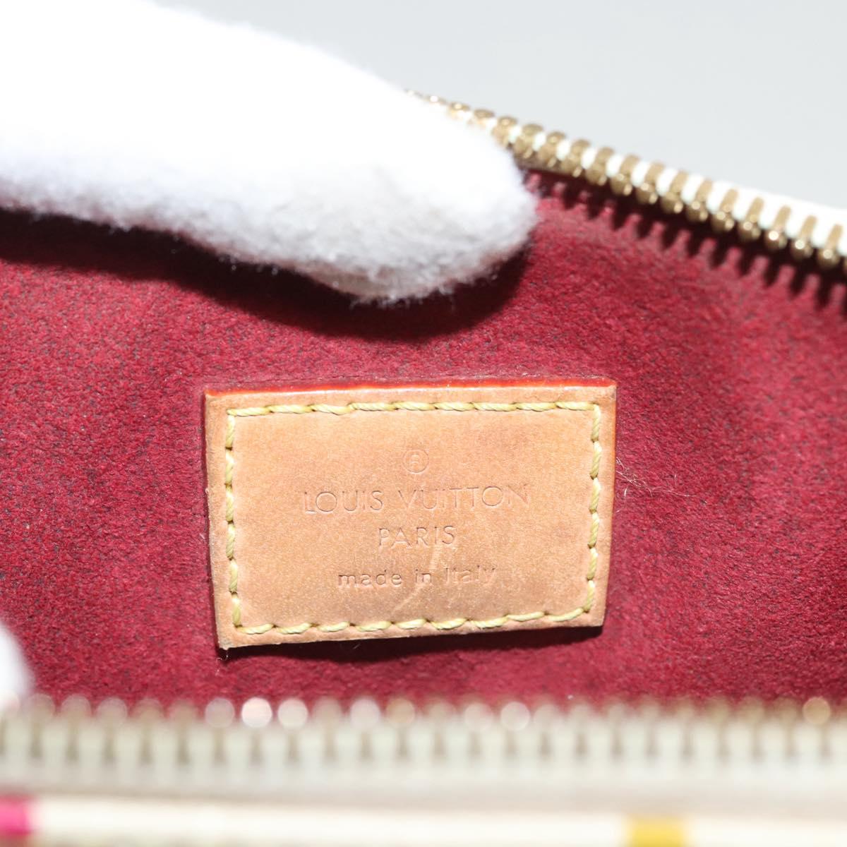 LOUIS VUITTON Monogram Multicolor Alma Hand Bag White M92647 LV Auth 116430A