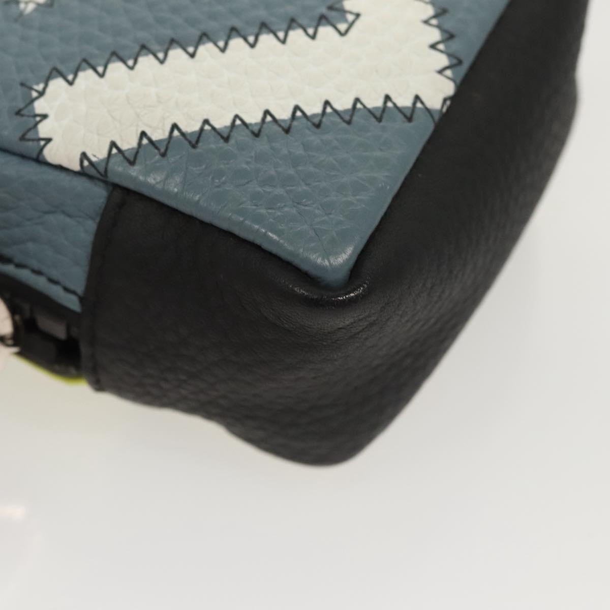 LOUIS VUITTON Square Pouch Color Blocks Pouch Taurillon M00739 LV Auth 116440