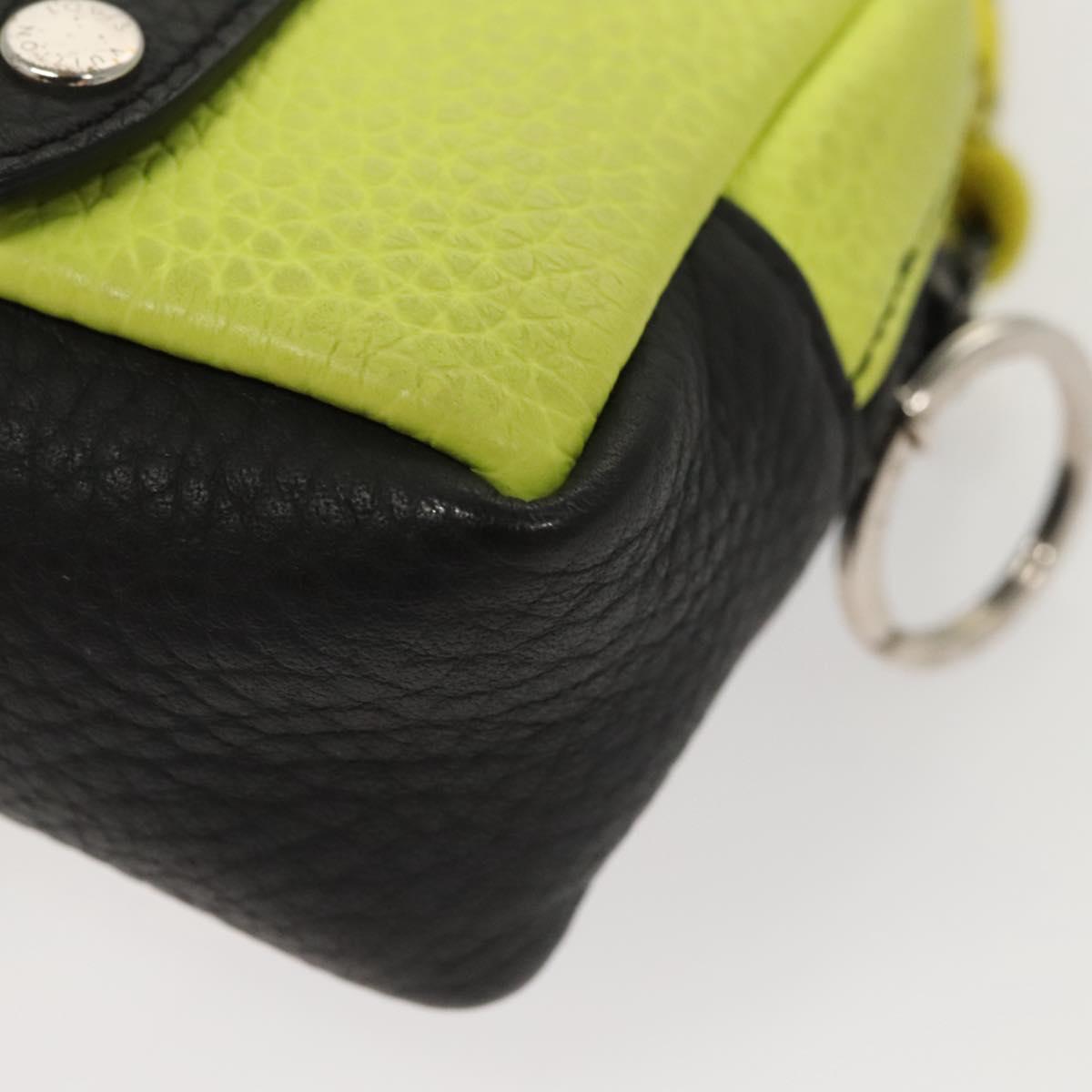 LOUIS VUITTON Square Pouch Color Blocks Pouch Taurillon M00739 LV Auth 116440