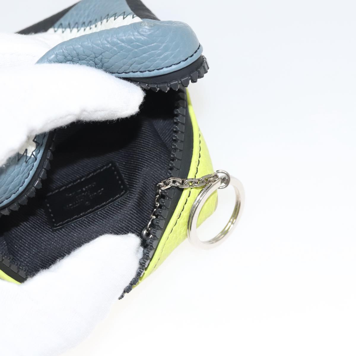 LOUIS VUITTON Square Pouch Color Blocks Pouch Taurillon M00739 LV Auth 116440