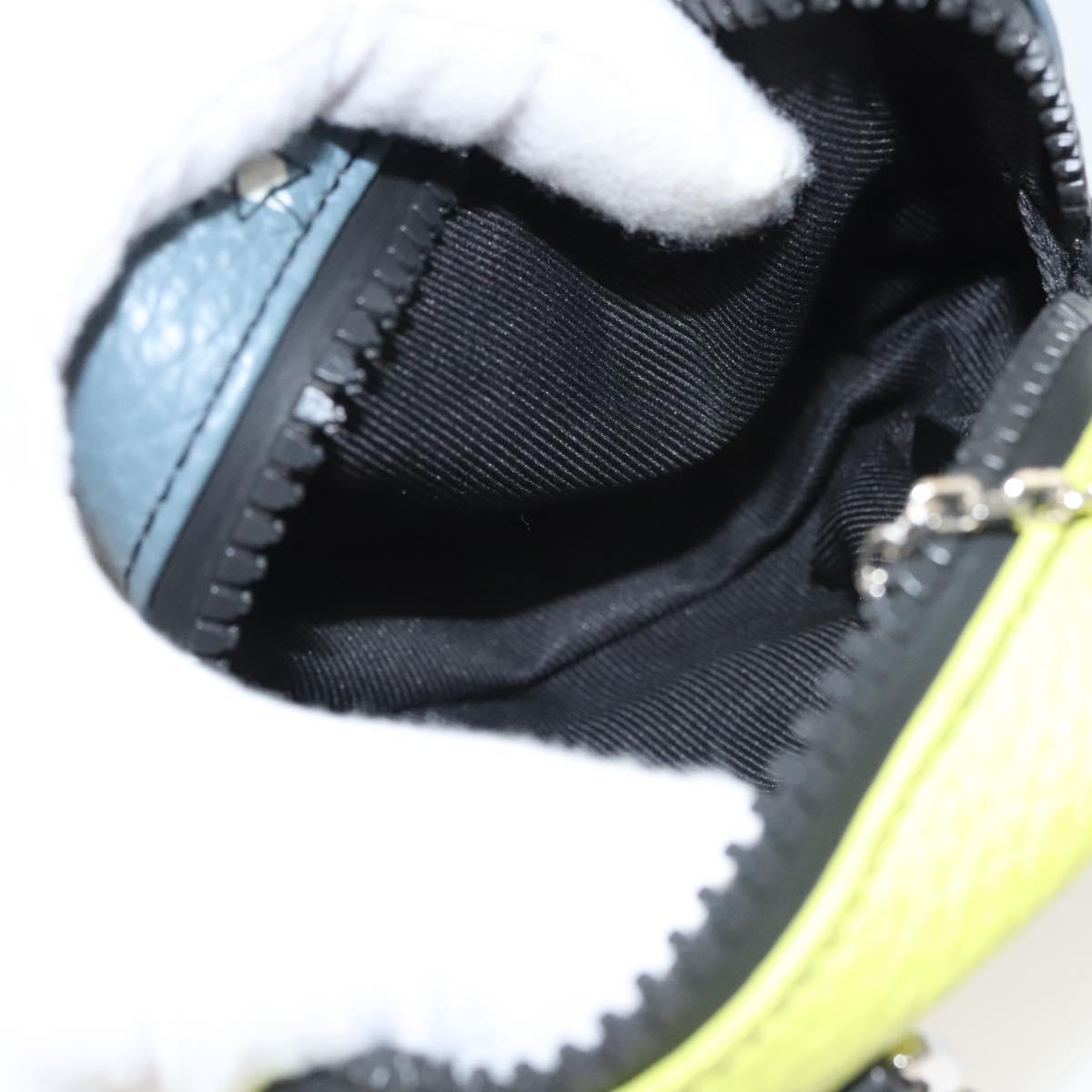 LOUIS VUITTON Square Pouch Color Blocks Pouch Taurillon M00739 LV Auth 116440