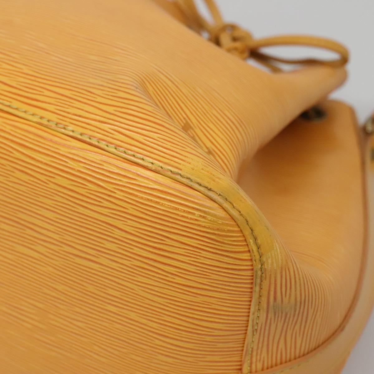 LOUIS VUITTON Epi Petit Noe Shoulder Bag Yellow M44109 LV Auth 116450