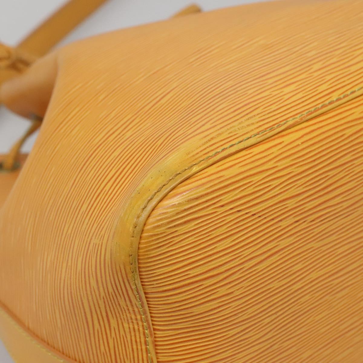 LOUIS VUITTON Epi Petit Noe Shoulder Bag Yellow M44109 LV Auth 116450
