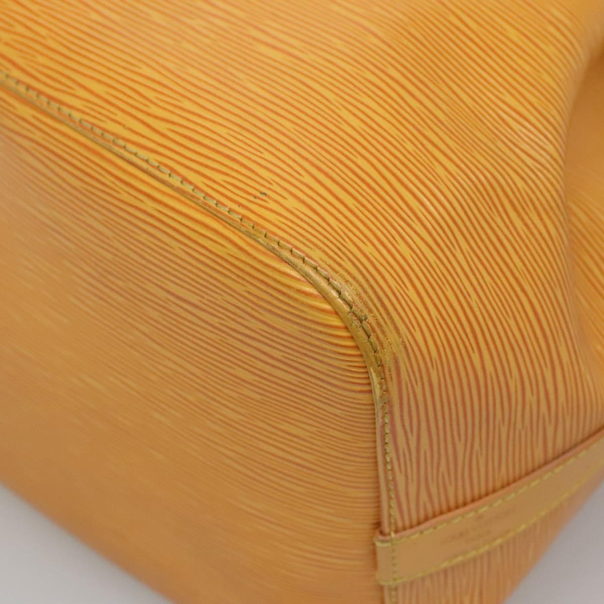LOUIS VUITTON Epi Petit Noe Shoulder Bag Yellow M44109 LV Auth 116450