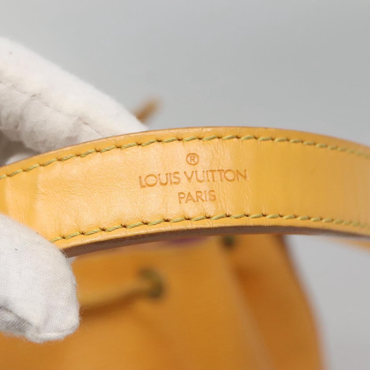 LOUIS VUITTON Epi Petit Noe Shoulder Bag Yellow M44109 LV Auth 116450