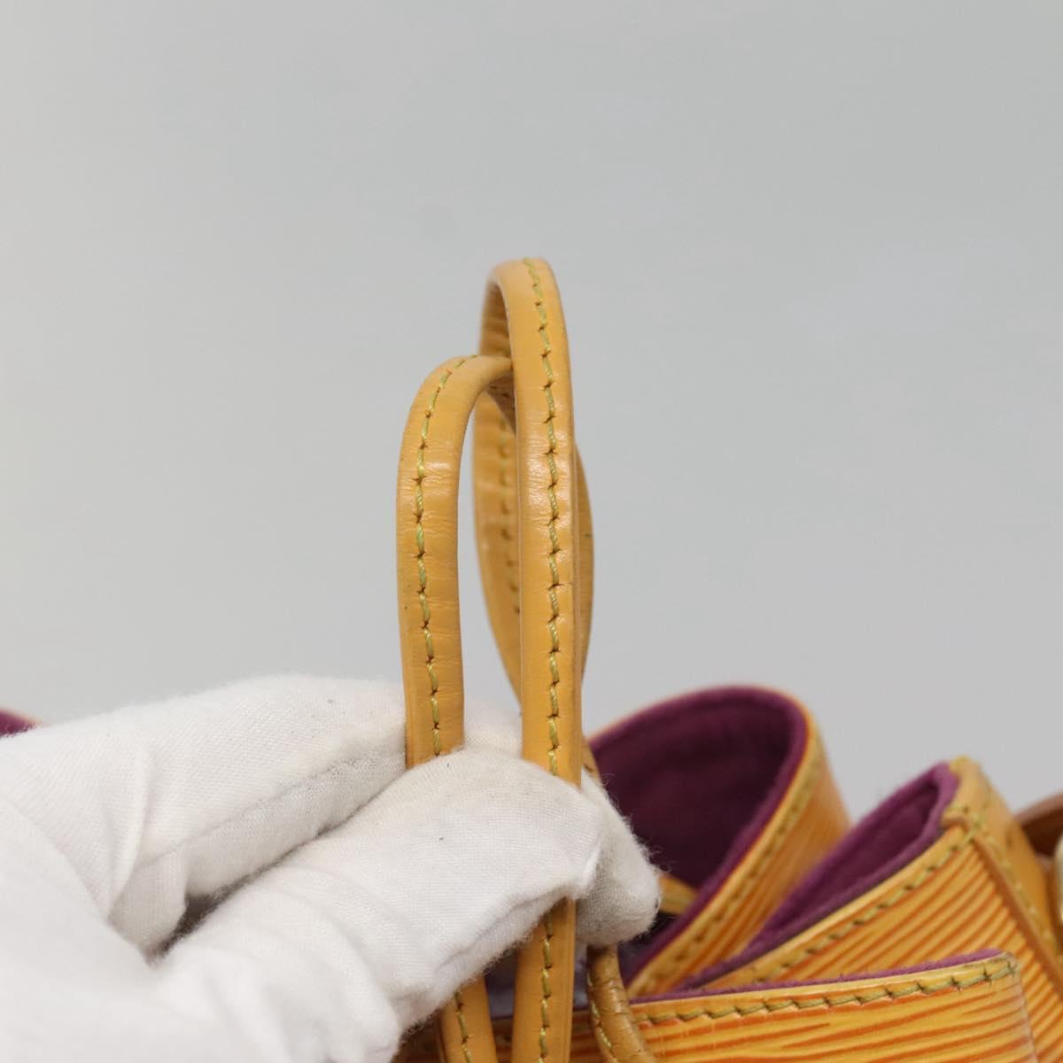 LOUIS VUITTON Epi Petit Noe Shoulder Bag Yellow M44109 LV Auth 116450