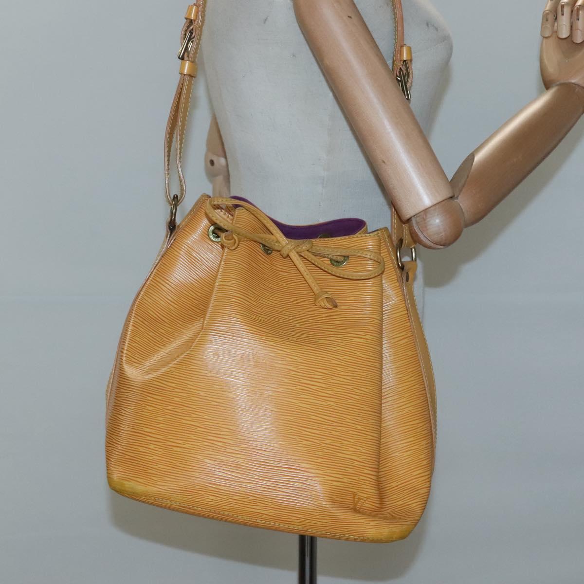 LOUIS VUITTON Epi Petit Noe Shoulder Bag Yellow M44109 LV Auth 116450