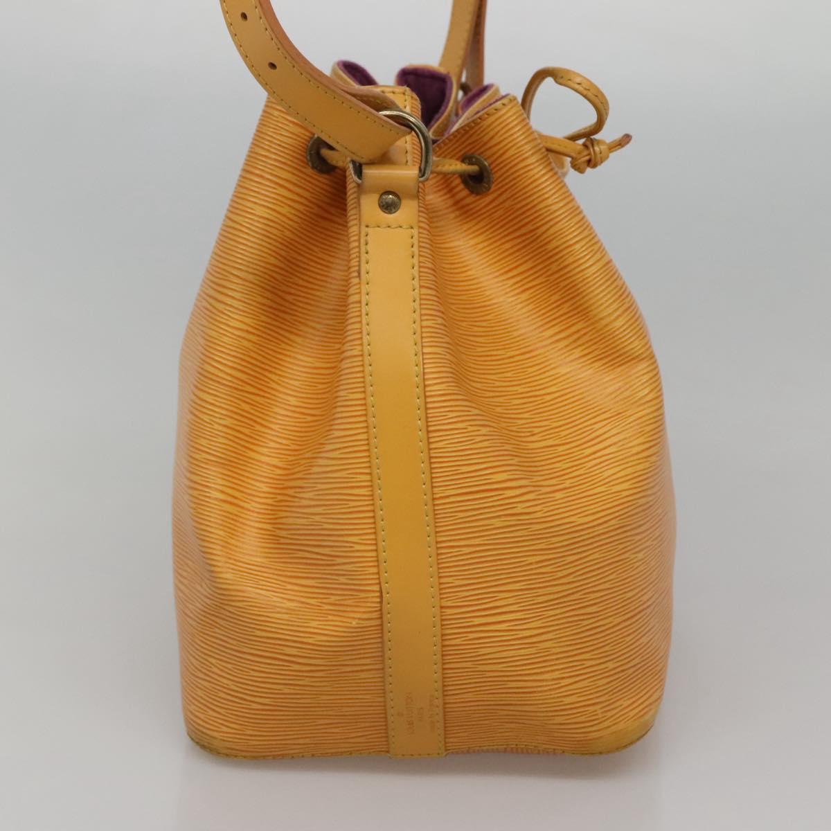 LOUIS VUITTON Epi Petit Noe Shoulder Bag Yellow M44109 LV Auth 116450