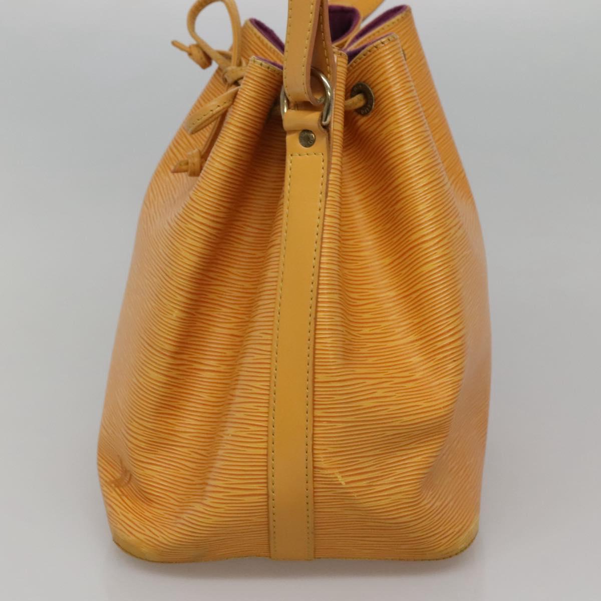 LOUIS VUITTON Epi Petit Noe Shoulder Bag Yellow M44109 LV Auth 116450