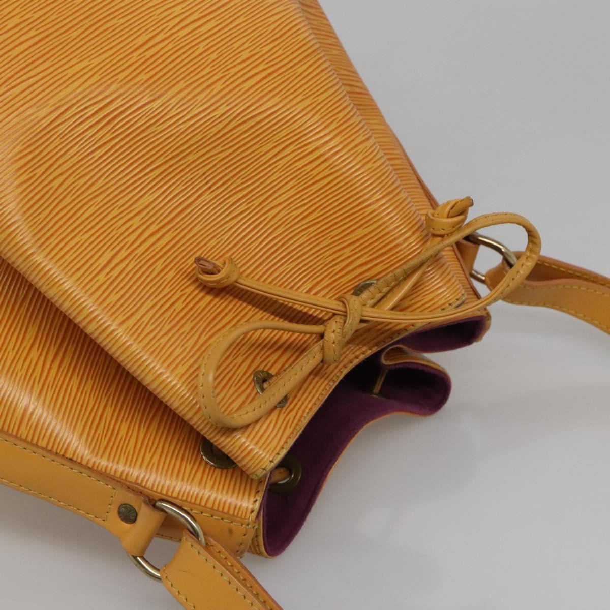 LOUIS VUITTON Epi Petit Noe Shoulder Bag Yellow M44109 LV Auth 116450