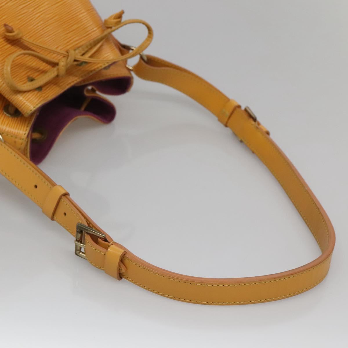 LOUIS VUITTON Epi Petit Noe Shoulder Bag Yellow M44109 LV Auth 116450