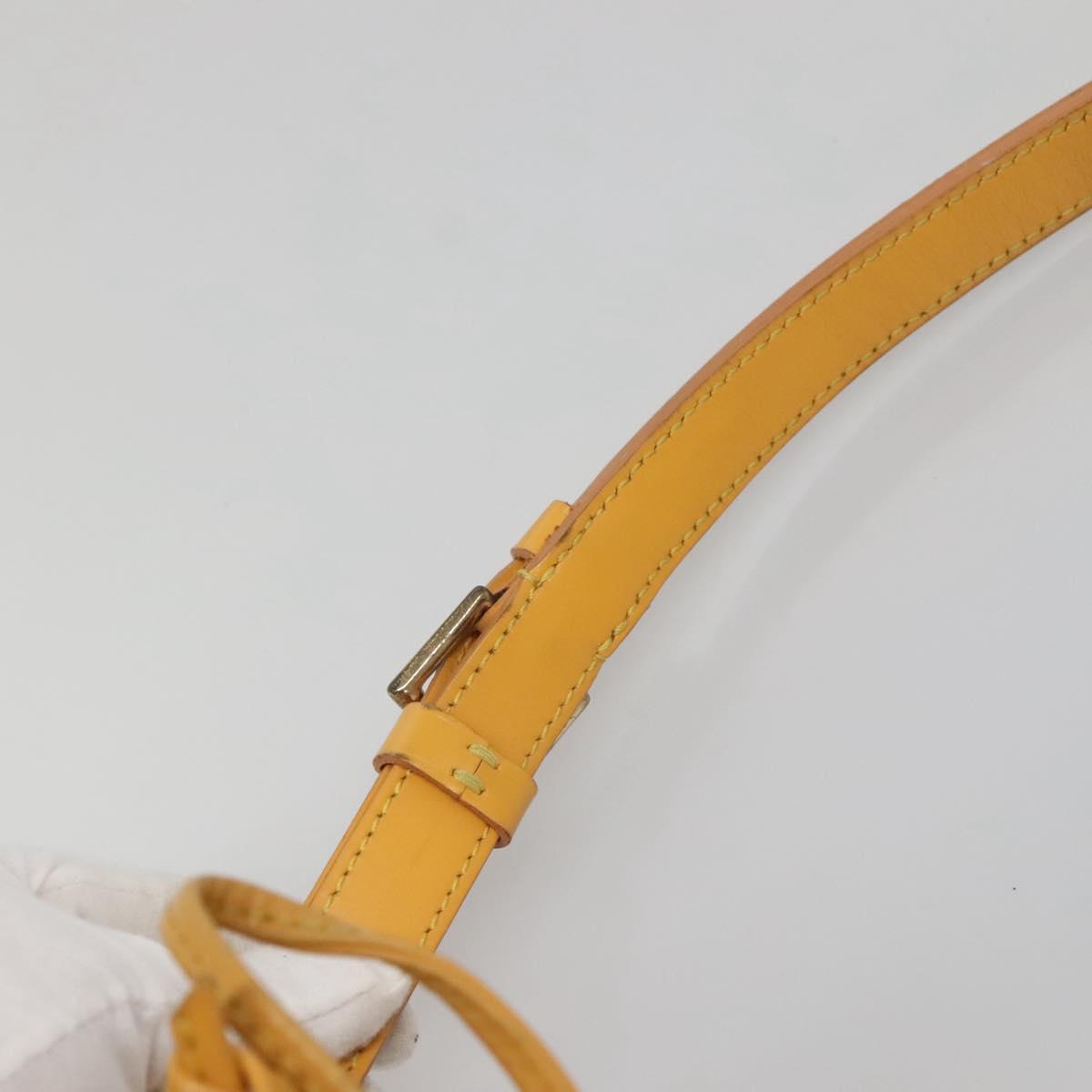 LOUIS VUITTON Epi Petit Noe Shoulder Bag Yellow M44109 LV Auth 116450