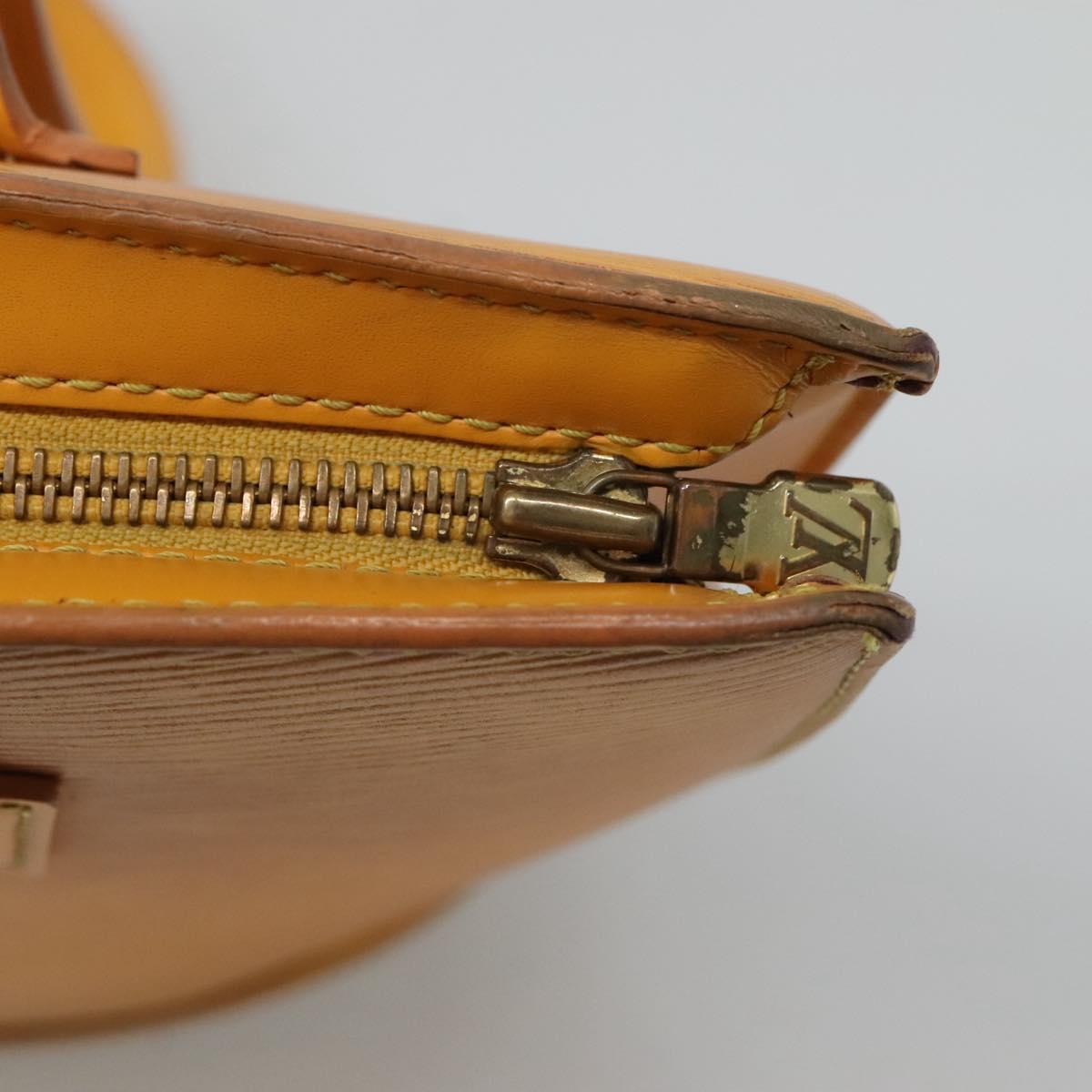 LOUIS VUITTON Epi Saint Jacques Poignees Long Bag Yellow M52339 LV Auth 116451