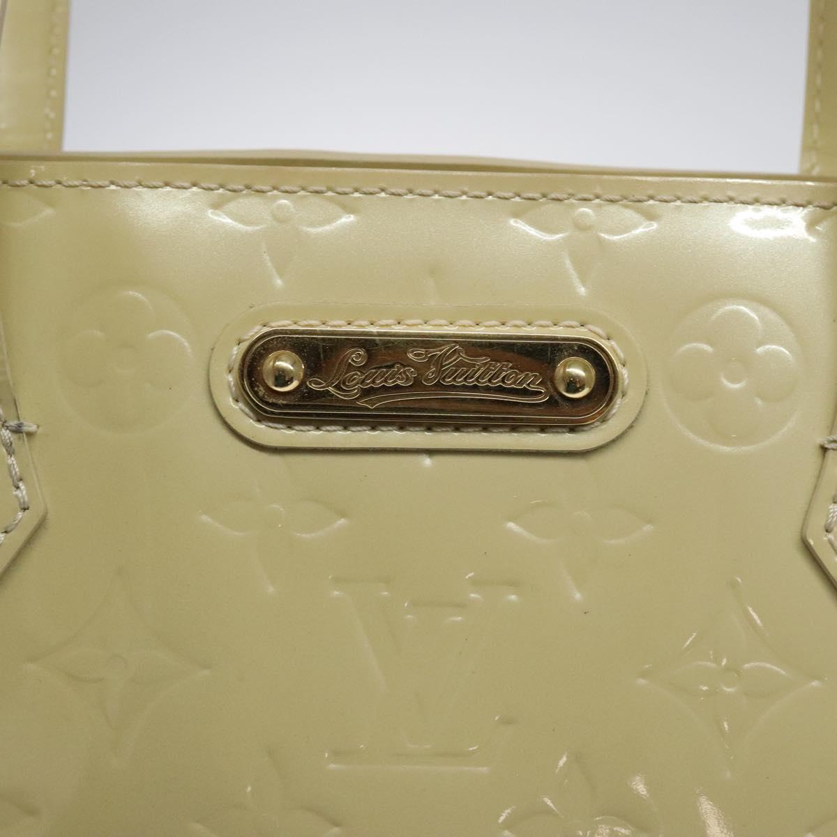 LOUIS VUITTON Monogram Vernis Wilshire MM Hand Bag Broncorail M91441 Auth 116453