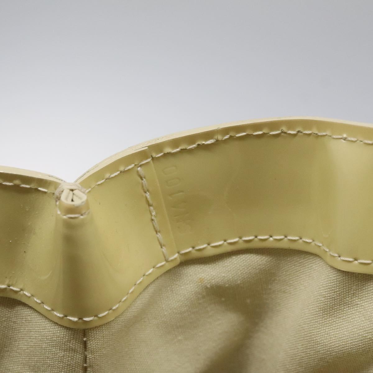 LOUIS VUITTON Monogram Vernis Wilshire MM Hand Bag Broncorail M91441 Auth 116453