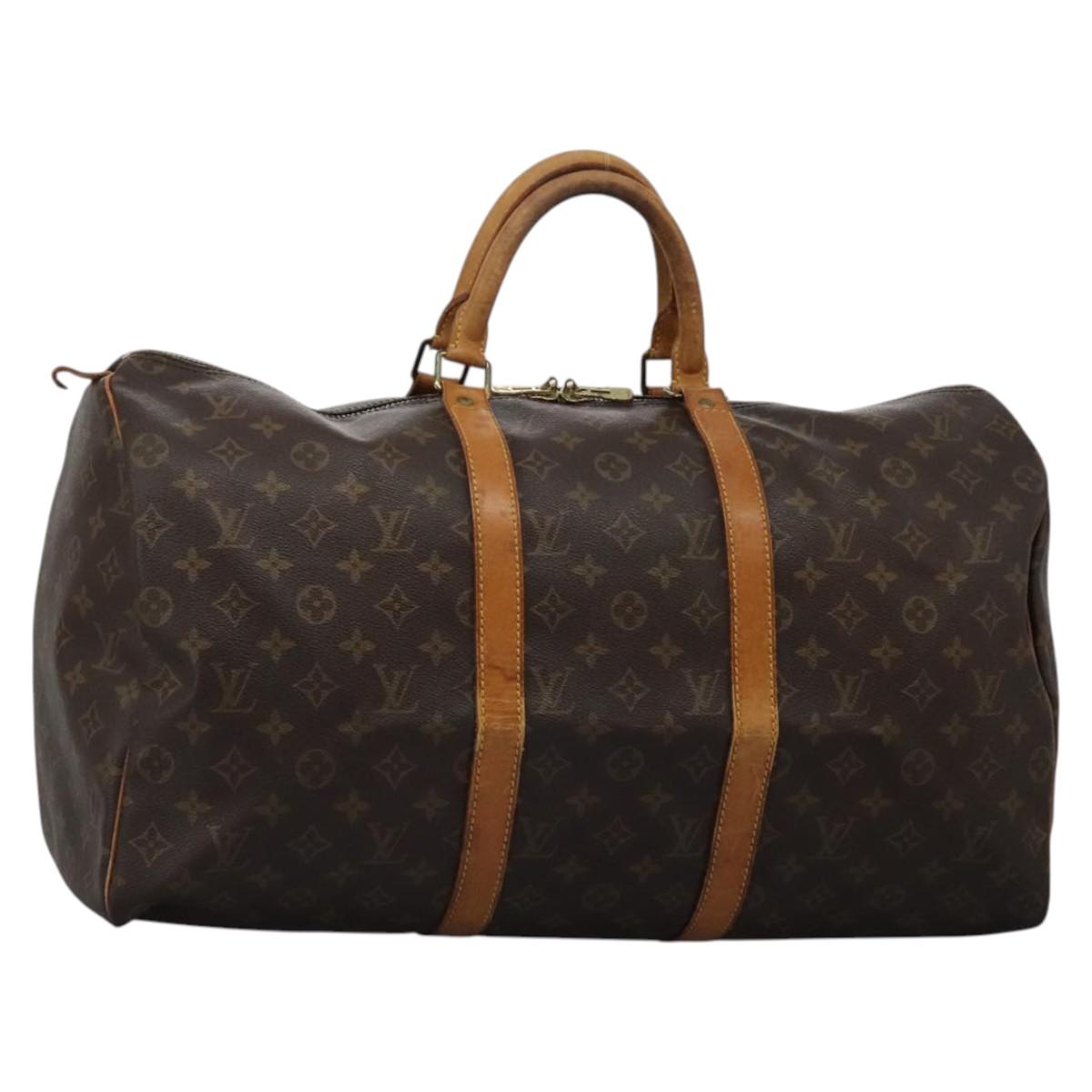 LOUIS VUITTON Monogram Keepall 50 Boston Bag M41426 LV Auth 116455