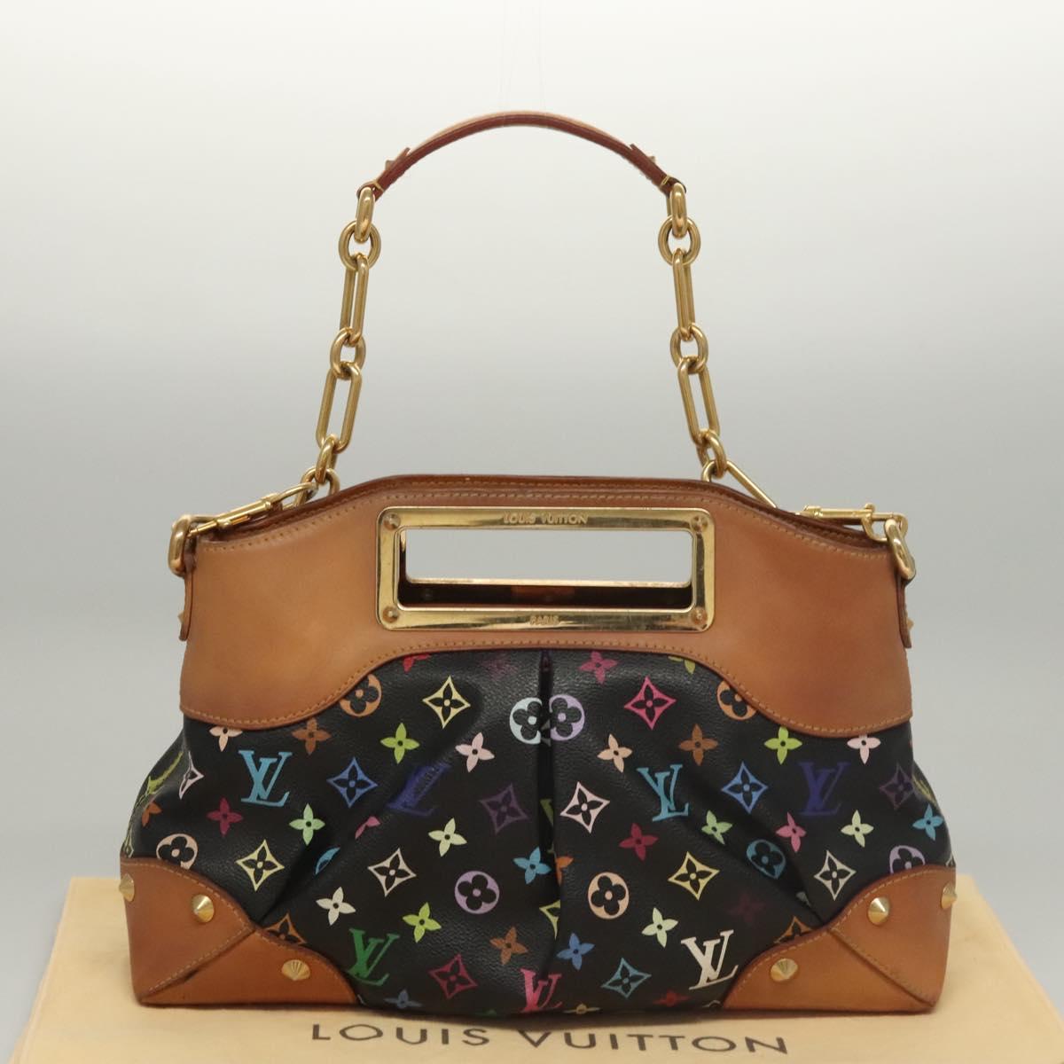 LOUIS VUITTON Monogram Multicolor Judy MM Hand Bag 2Way M40256 LV Auth 116457