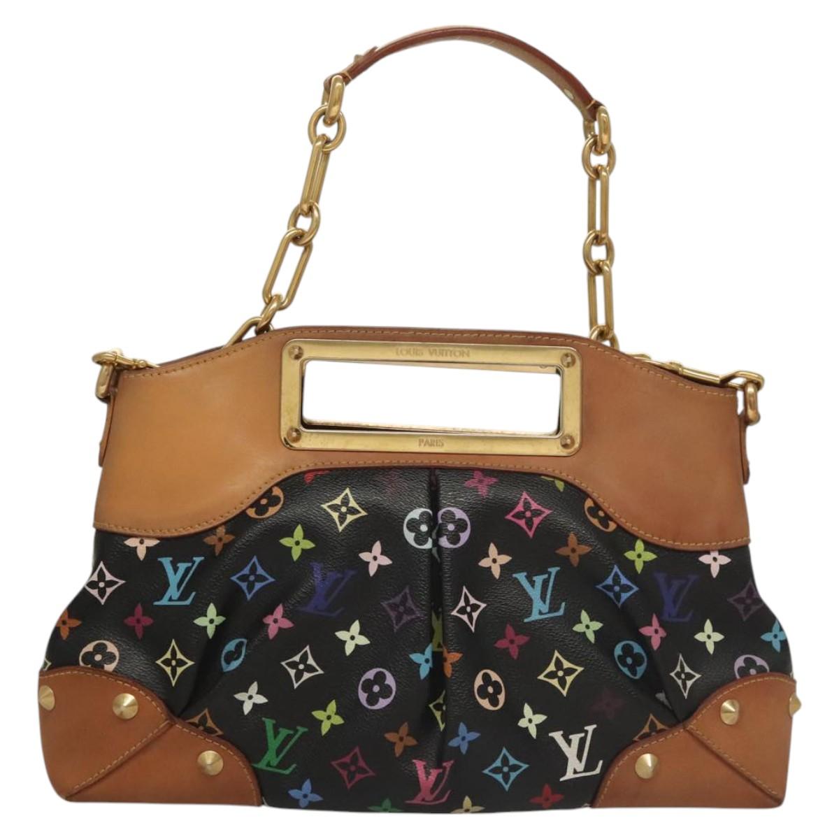 LOUIS VUITTON Monogram Multicolor Judy MM Hand Bag 2Way M40256 LV Auth 116457