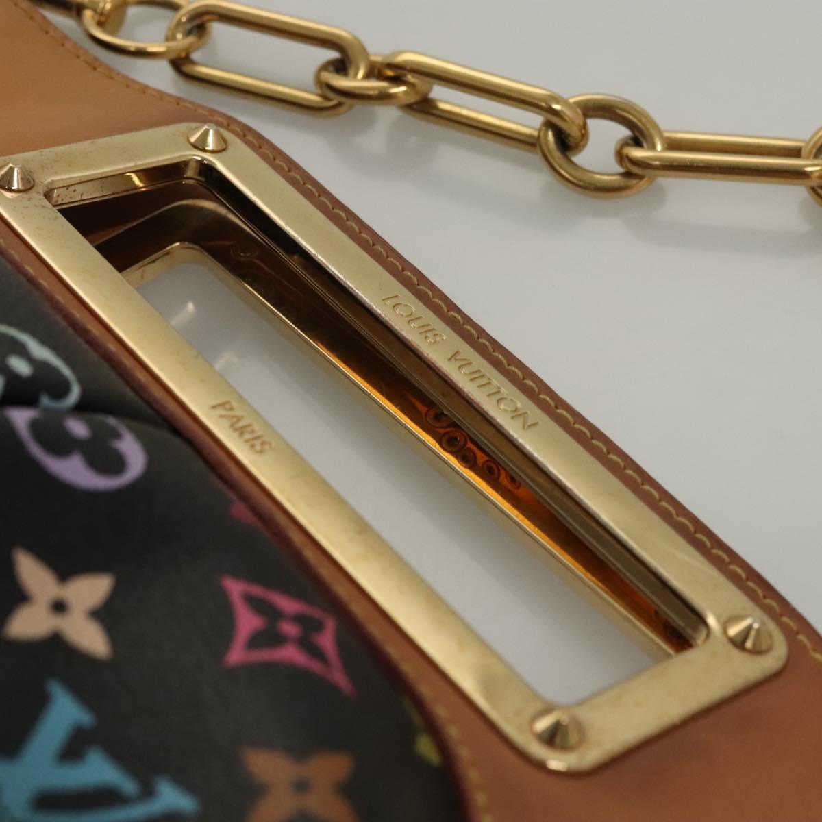 LOUIS VUITTON Monogram Multicolor Judy MM Hand Bag 2Way M40256 LV Auth 116457