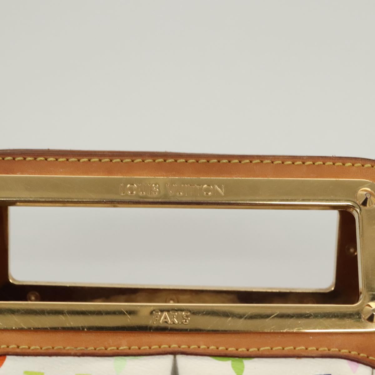 LOUIS VUITTON Monogram Multicolor Judy PM Shoulder Bag White M40257 Auth 116458