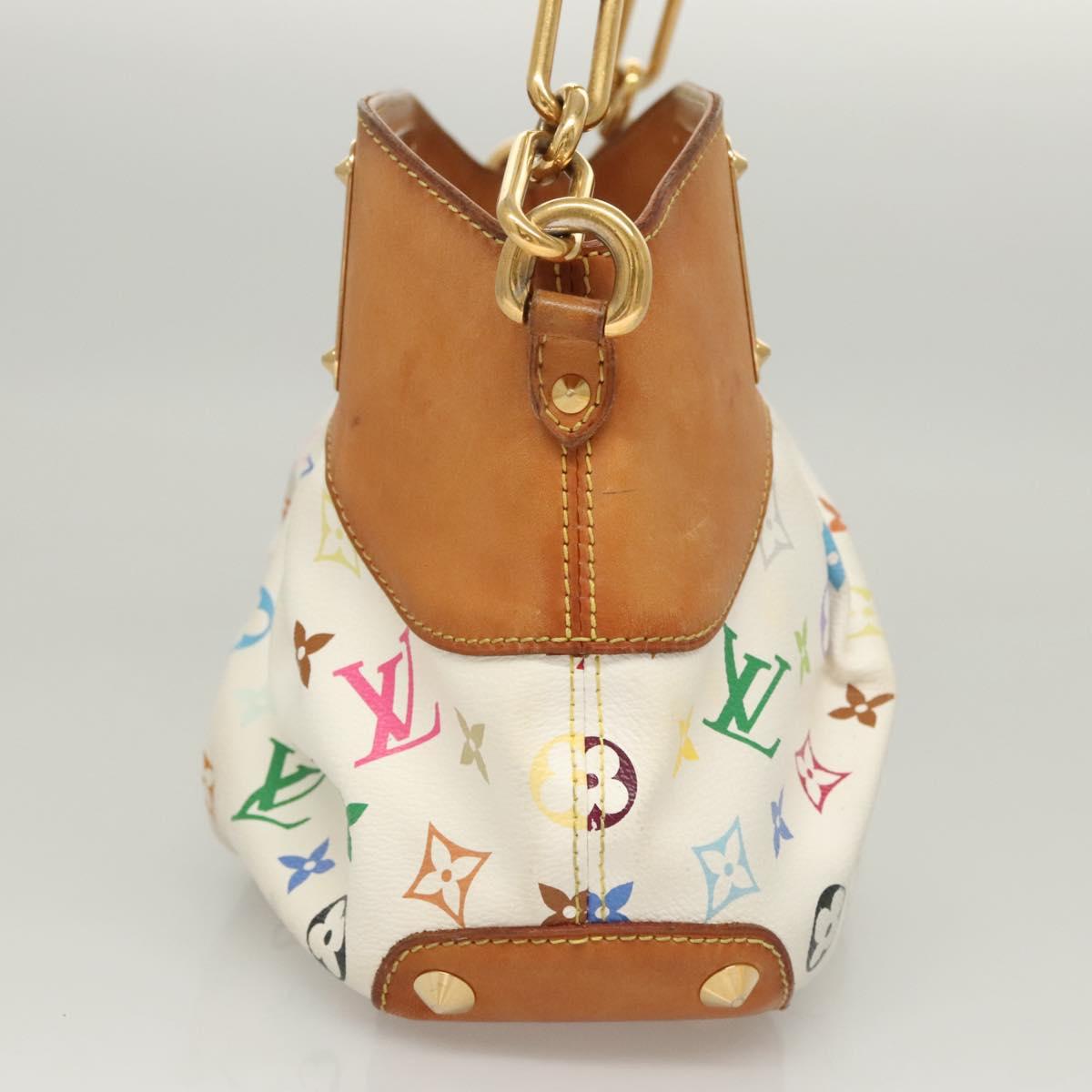 LOUIS VUITTON Monogram Multicolor Judy PM Shoulder Bag White M40257 Auth 116458