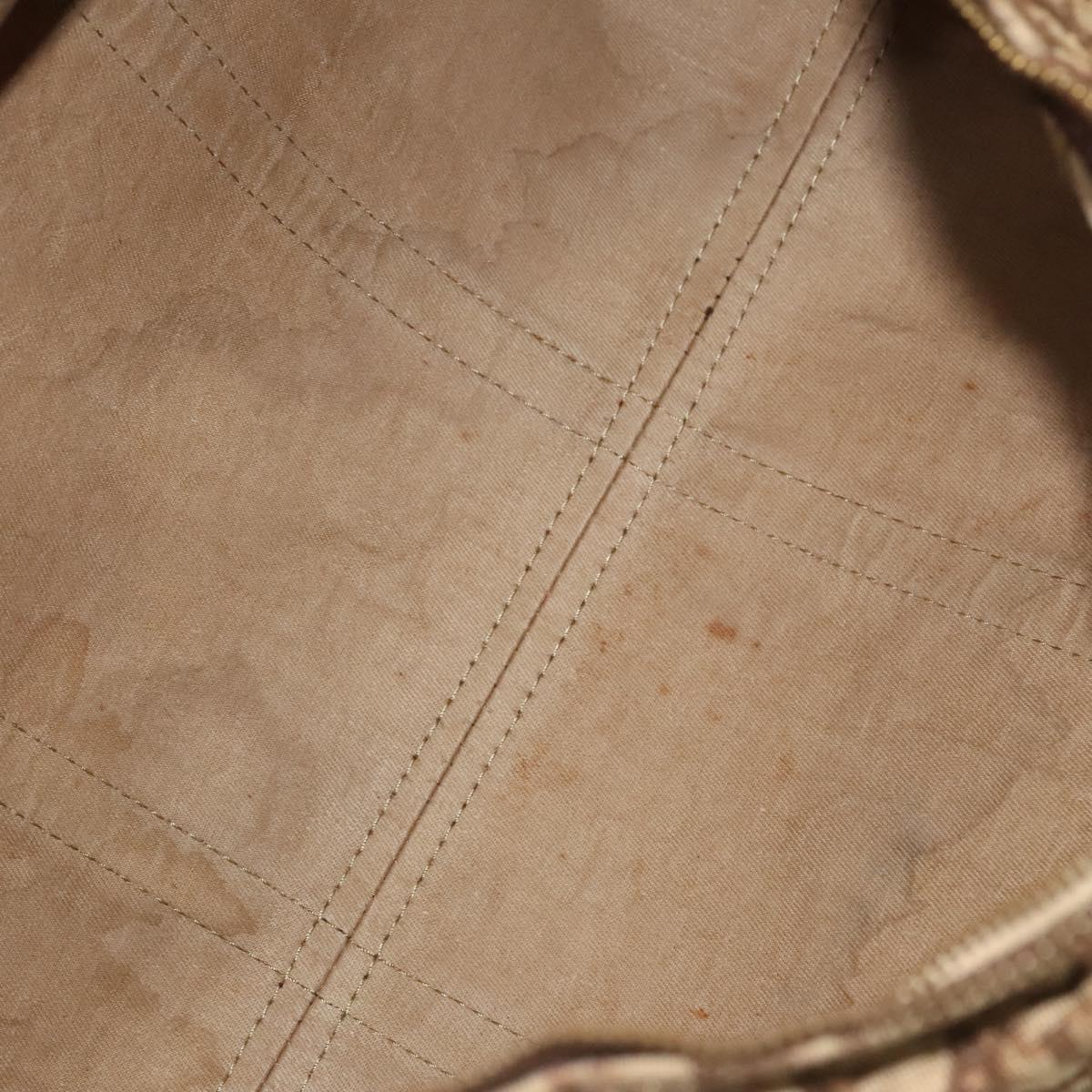 Christian Dior Trotter Canvas Boston Bag Brown Auth 116464