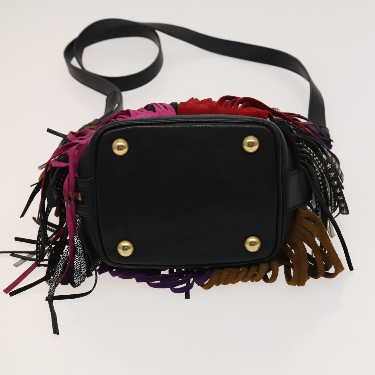 SAINT LAURENT Emmanuel Hand Bag Leather 2way Multicolor GT357603 Auth 116482