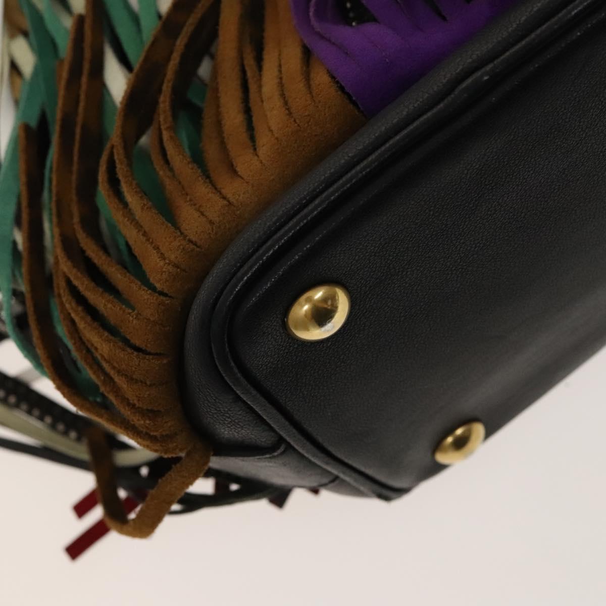 SAINT LAURENT Emmanuel Hand Bag Leather 2way Multicolor GT357603 Auth 116482