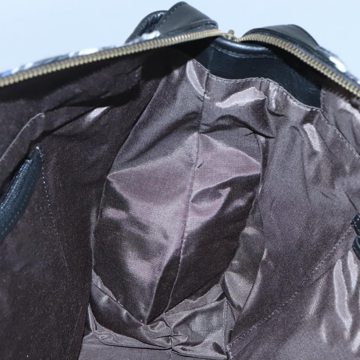 BURBERRY Nova Check Blue Label Tote Bag Wool Blue Auth 116491