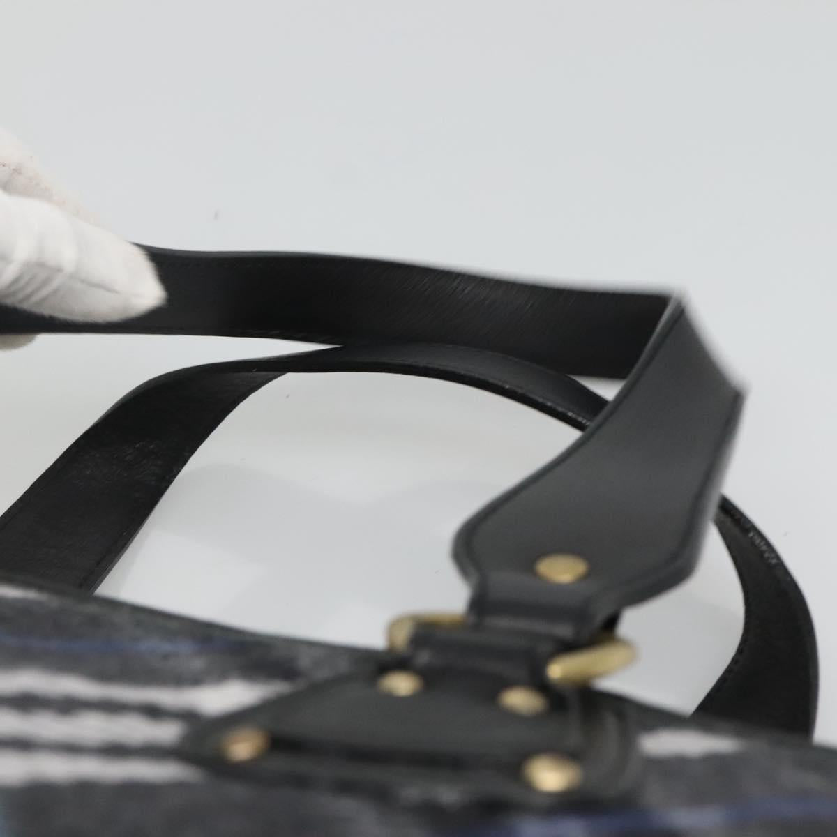 BURBERRY Nova Check Blue Label Tote Bag Wool Blue Auth 116491