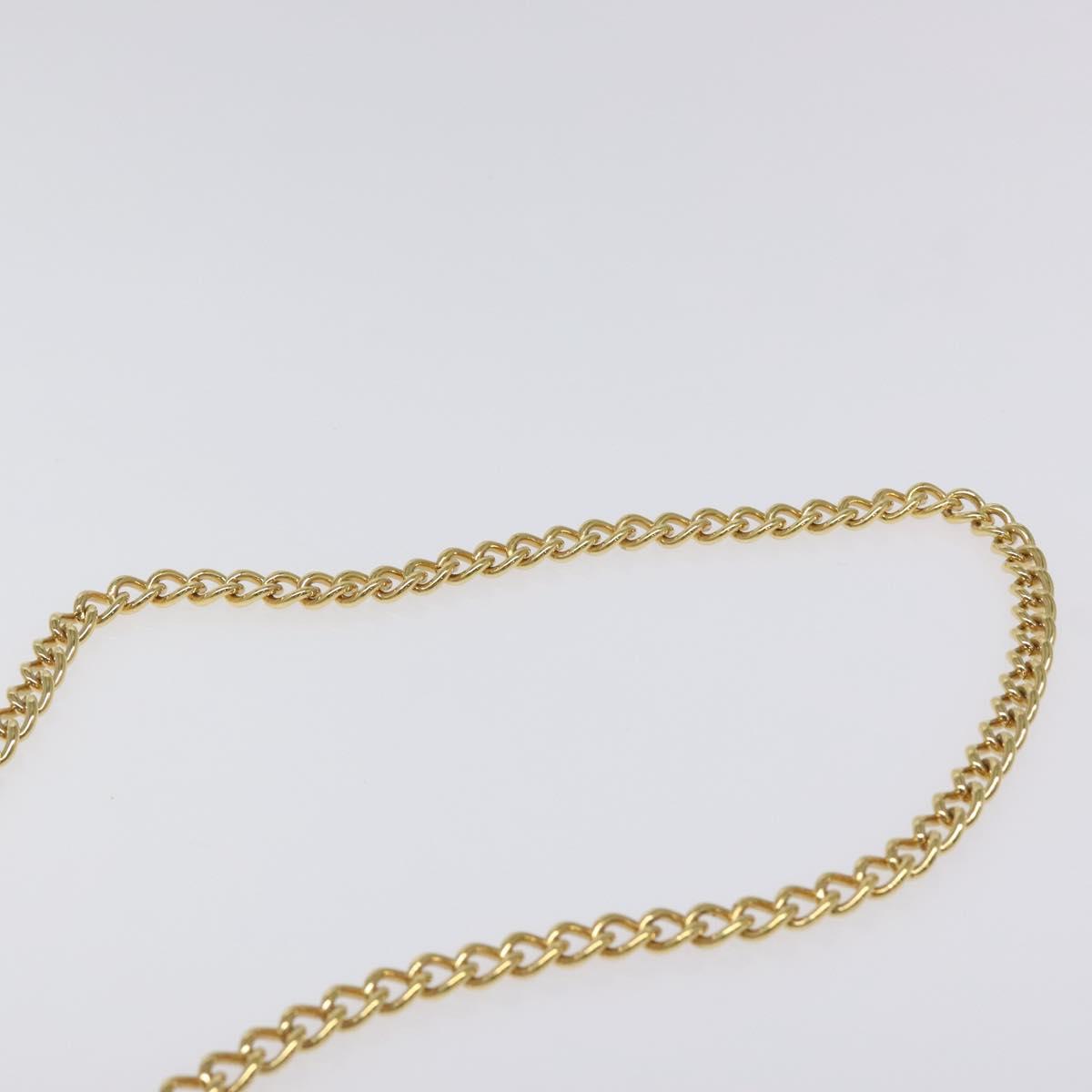 Salvatore Ferragamo Gancini Chain Shoulder Bag Patent leather Black Auth 116524