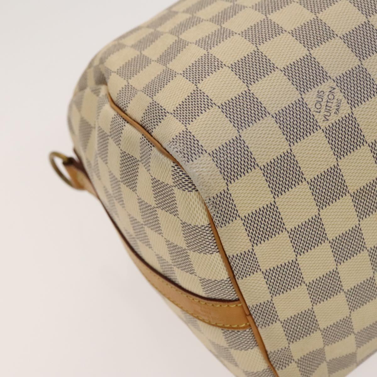 LOUIS VUITTON Damier Azur Speedy Bandouliere 30 Hand Bag 2way N41052 Auth 116527