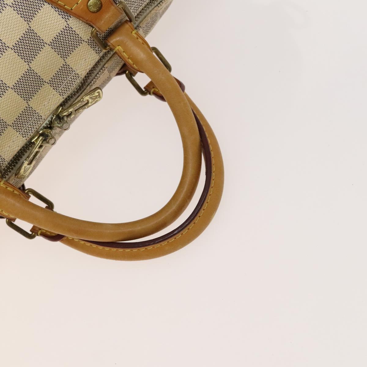 LOUIS VUITTON Damier Azur Speedy Bandouliere 30 Hand Bag 2way N41052 Auth 116527